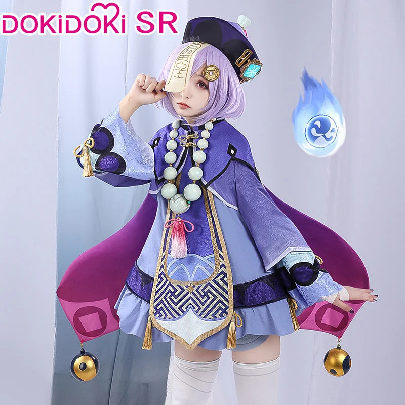 【Ready For Ship】【Last Batch】DokiDoki-SR Game Genshin Impact  Cosplay Qiqi Costume Halloween