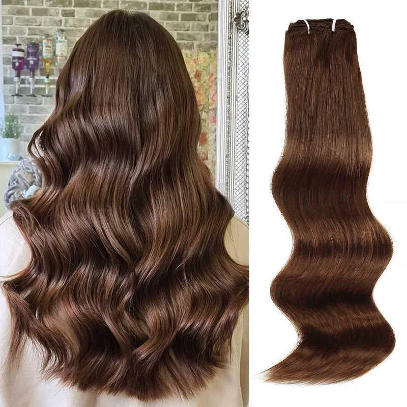 105G Medium Dark Brown 3# Clip in Hair Extensions