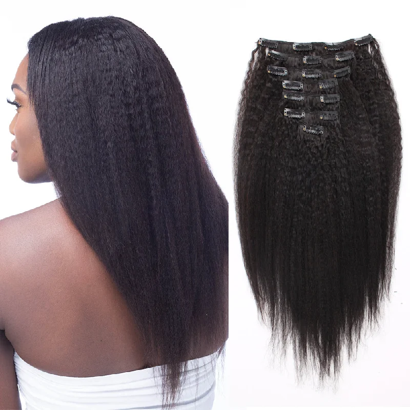 14 Inch / Kinky Straight / Natural Black