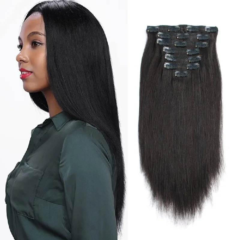 14 Inch / Yaki Straight / Natural Black