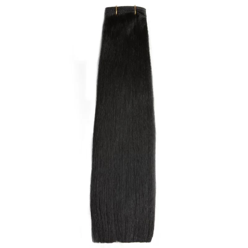 150gram Brazilian 18-24"" Weft Hair Extensions – Matte Black