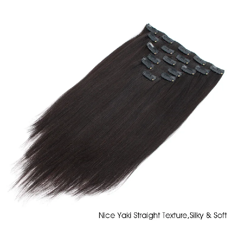 20 Inch / Yaki Straight / Natural Black