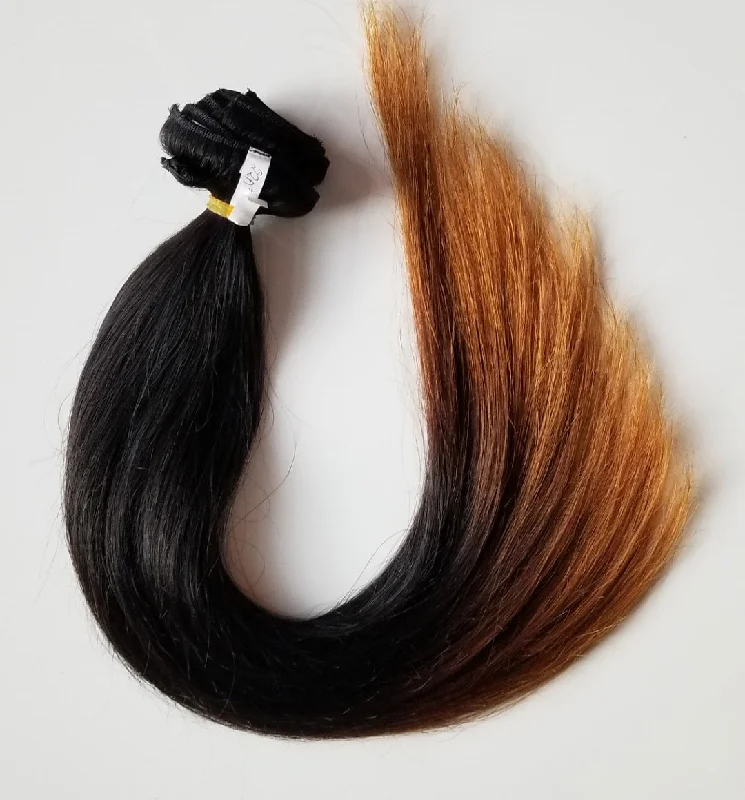 100% Human Hair Clip Ins Colored