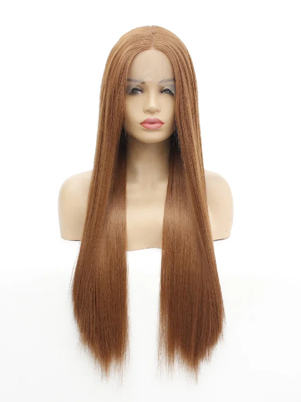 26"" 30# Light Auburn Lace Front Wig 459