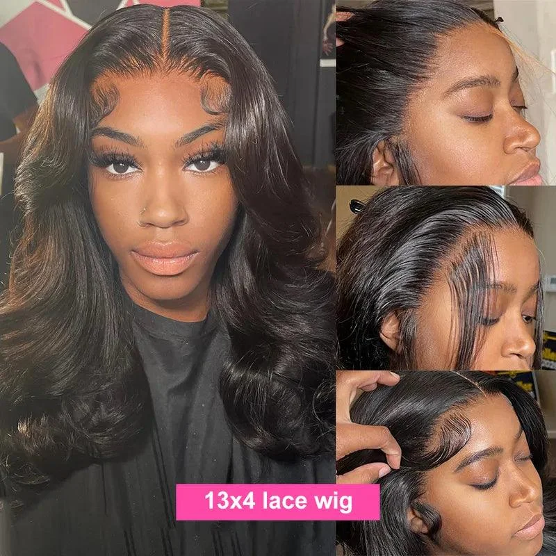 4x4/13x4 Lace Wig Short Bob Brazilian Body Wave Human Hair Wigs