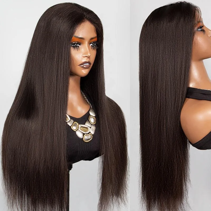 5x5 Real HD Lace Closure Wig Straight Virgin Human Hair