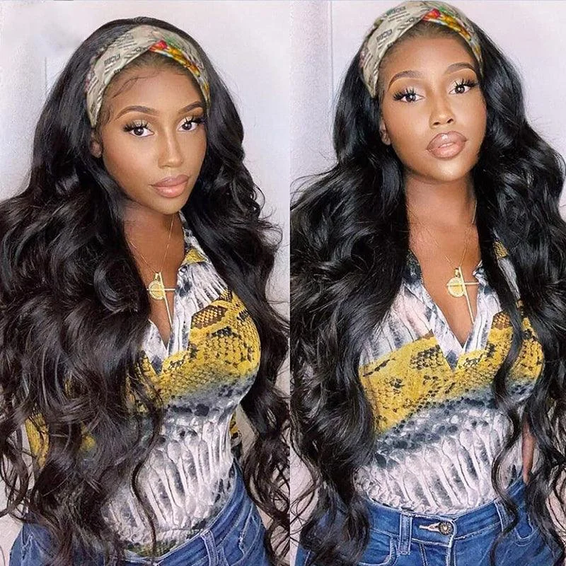 Body Wave Headband Wig Virgin Human Hair