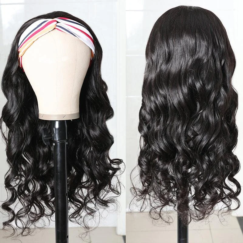 Body Wave Headband Wig Virgin Human Hair