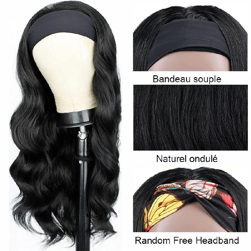 Body Wave Headband Wig Virgin Human Hair