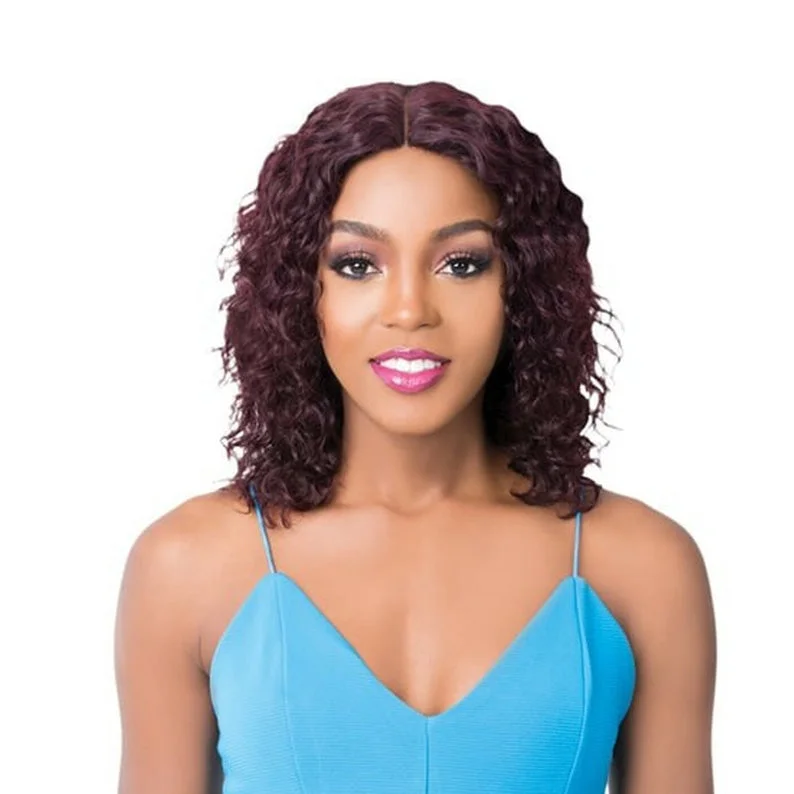 IT'S A WIG Brazilian Human Hair Swiss Lace Front Wig - HH WET N WAVY MIRROR