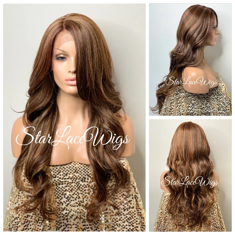 Long Loose Curly Layered Synthetic Lace Front Wig - Tessa