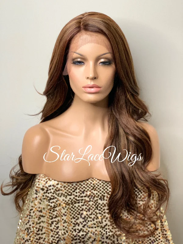 Long Loose Curly Layered Synthetic Lace Front Wig - Tessa