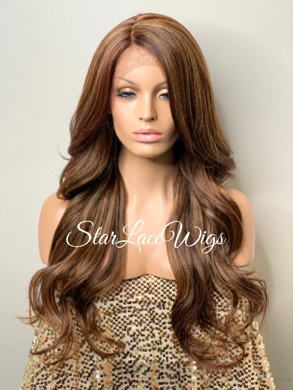 Long Loose Curly Layered Synthetic Lace Front Wig - Tessa