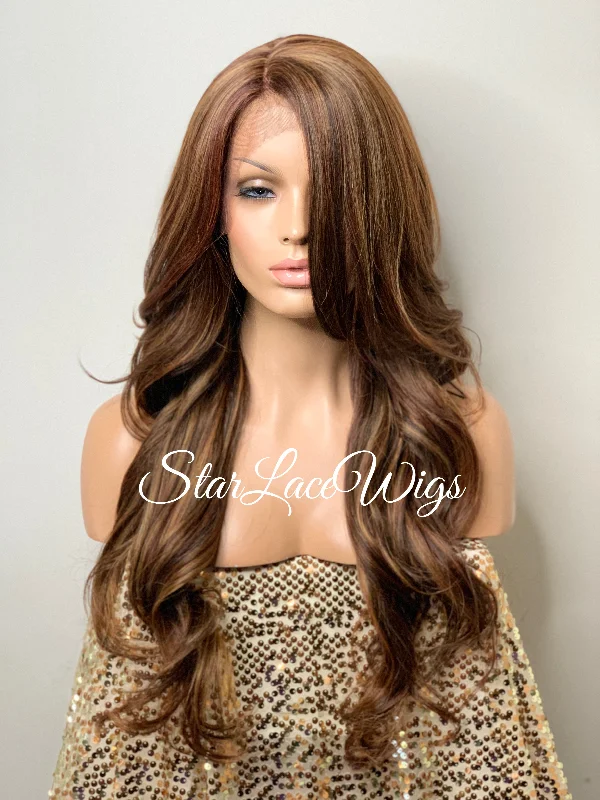 Long Loose Curly Layered Synthetic Lace Front Wig - Tessa