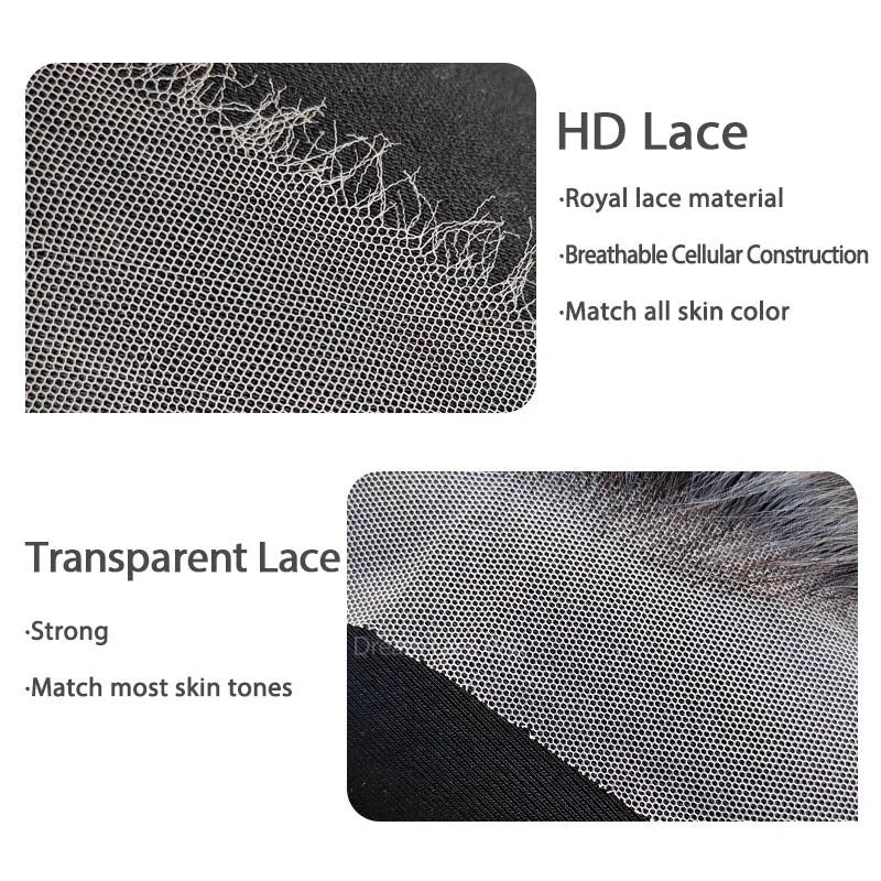 New Loose Wave Hair Bundles with Transparent Lace HD Lace 13x4 Lace Frontal