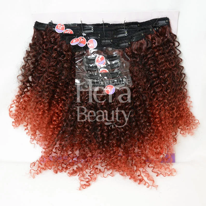 OUTRE Big Beautiful Hair Clip In 9pcs 4A Kinky Curly 10""