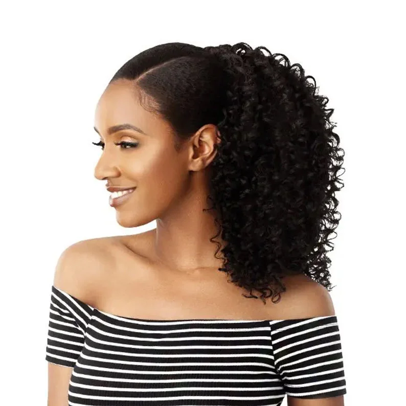 OUTRE Big Beautiful Hair Drawstring Ponytail 3B BOUNCY CURLS 18