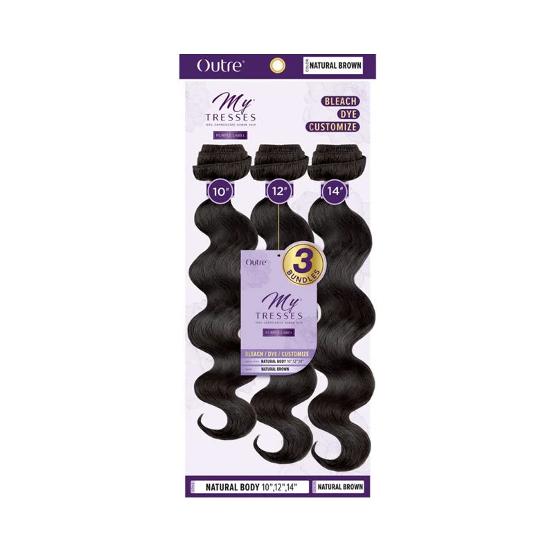 OUTRE MYTRESSES Purple Label 100% Unprocessed Human Hair Natural Body