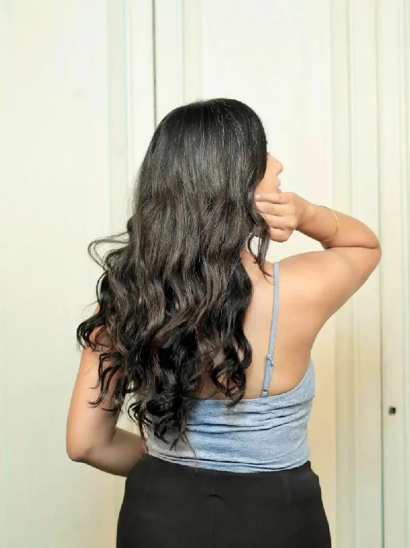 Seven Set Clip In Extensions - Wavy Texture