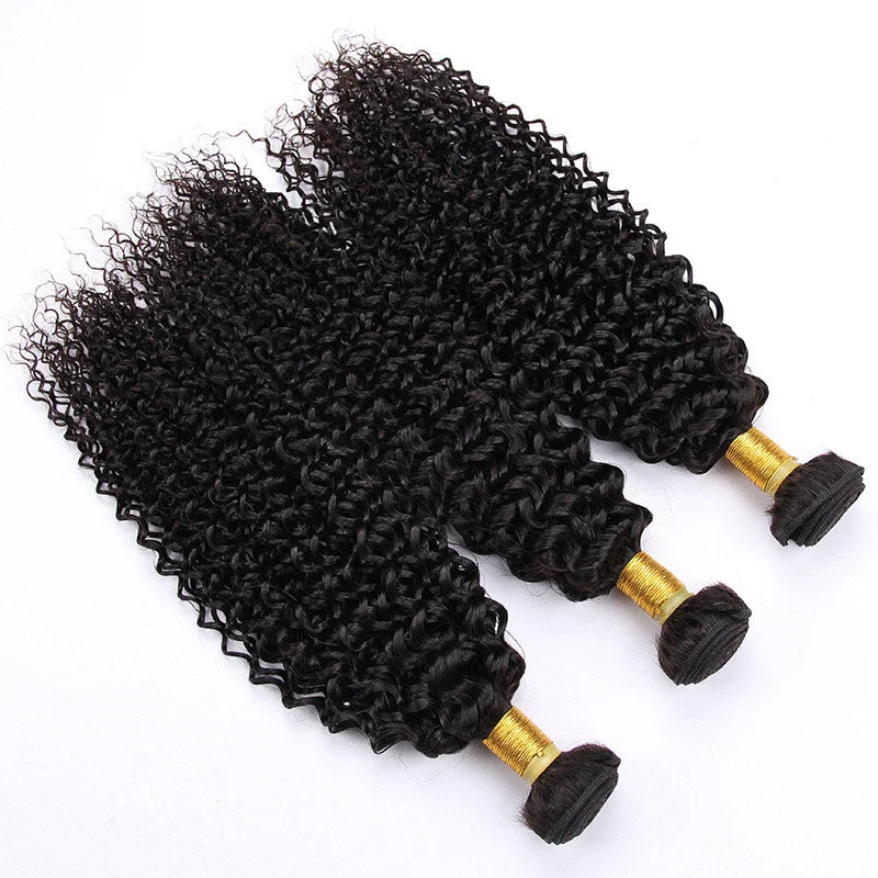 Soul Lady 10A Grade 100% Human Virgin Hair unprocessed Jerry Curly 3 Bundles Deal