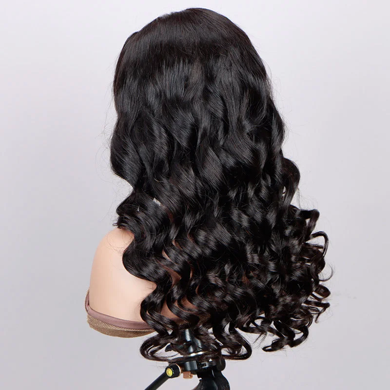 Soul Lady Long Body Wave 5x5 HD Lace Closure Wigs Real Virgin Human Hair Mid Part Glueless Wig