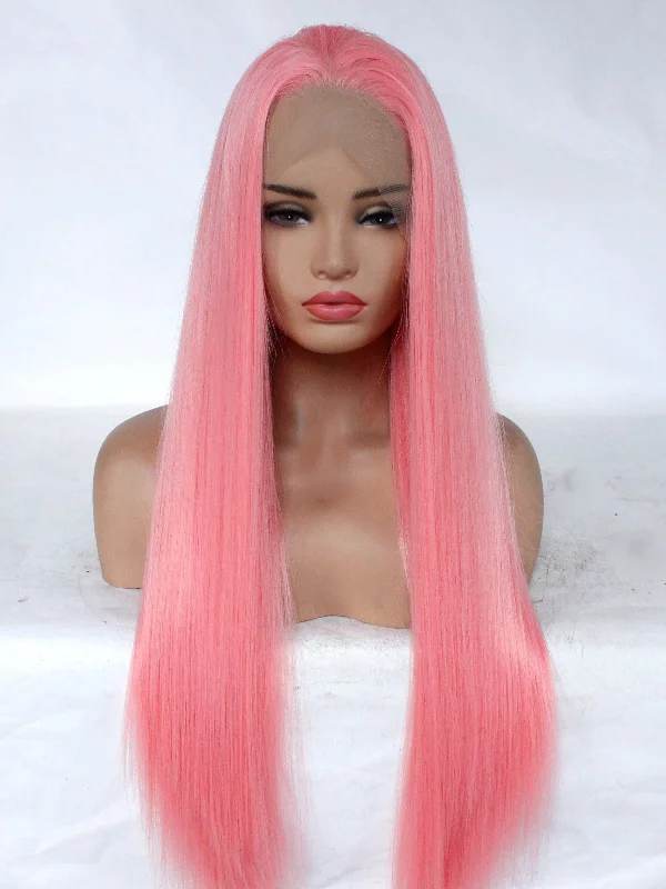 Sweet Pink Lace Front Wig 429