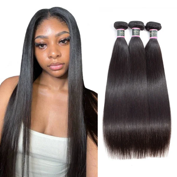 3 Bundles Straight Unprocessed Human Virgin Hair -OQHAIR