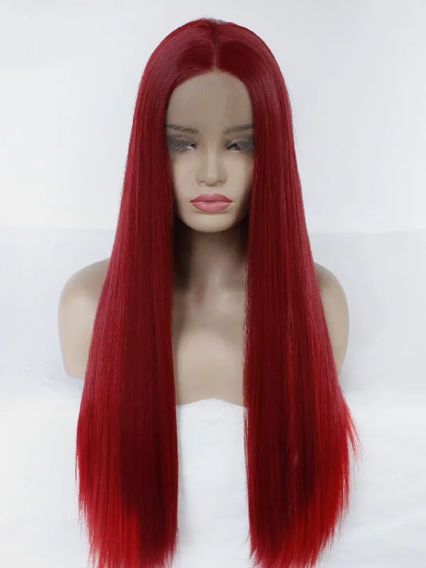 Two Tones Red Lace Front Wig 607