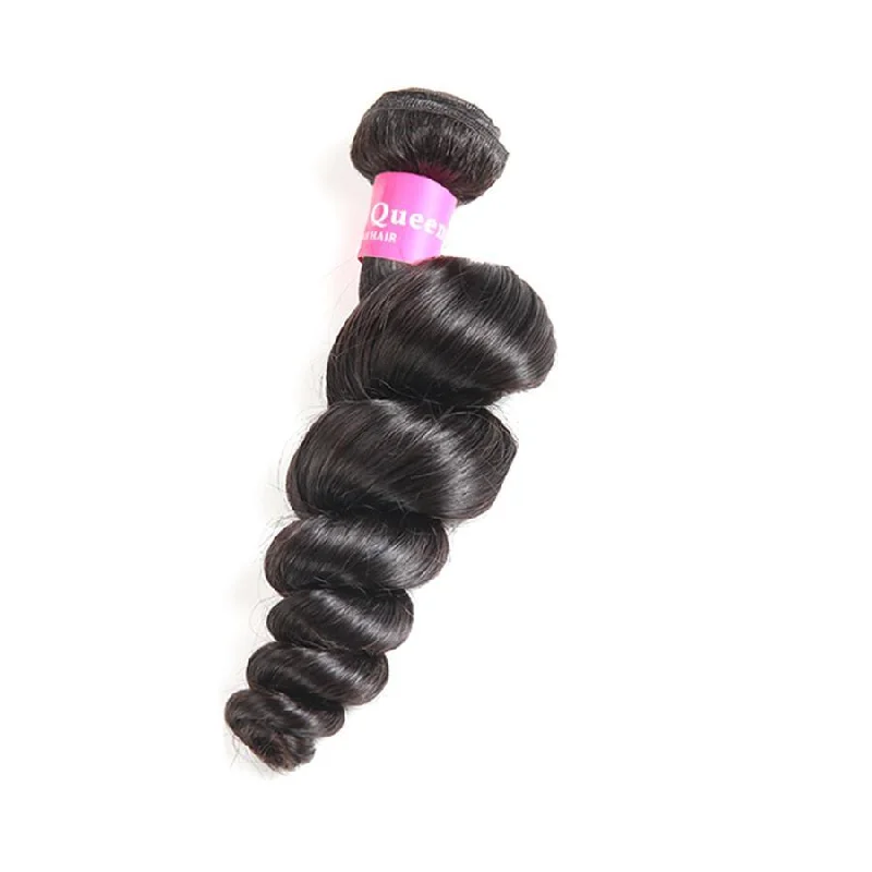 Loose Wave 3 Bundles with 4*4 Lace Closure Human Virgin Hair -OQHAIR