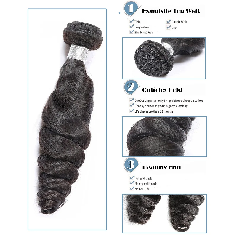 Virgin Brazilian Afro Remy Human Hair Extensions Unprocessed Natural Black Hair Weft Hair Weaving 100g/Bundle