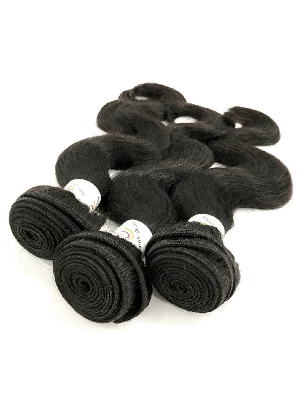 5A Brazilian 3 Bundle Set Body Wave Virgin Human Hair Extension 300g