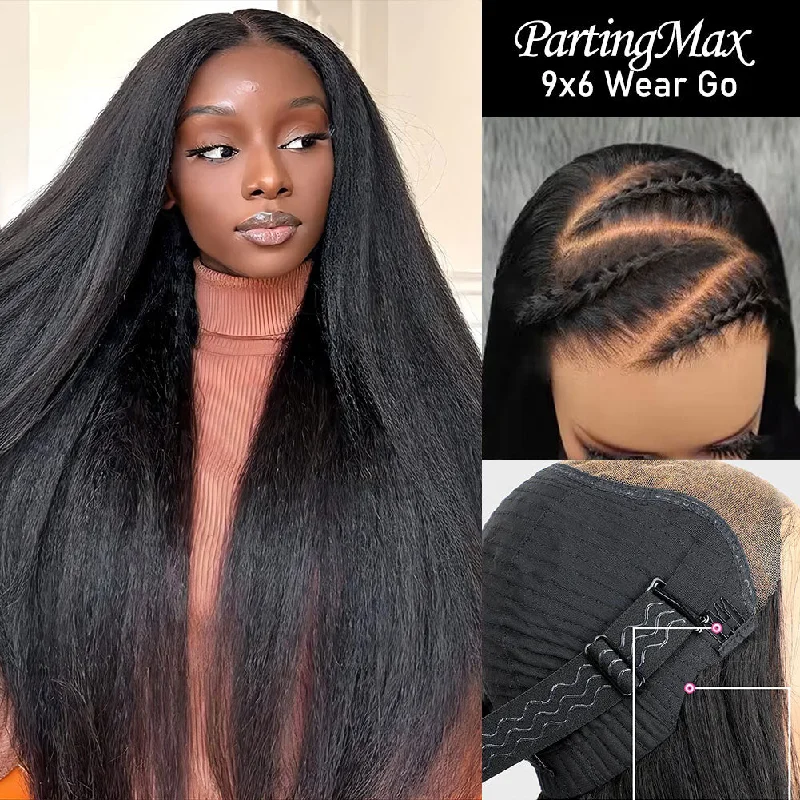 9x6 PartingMax HD Skin Melt Lace Wear Go Glueless Pre-cut Human Hair Lace Wig | Kinky