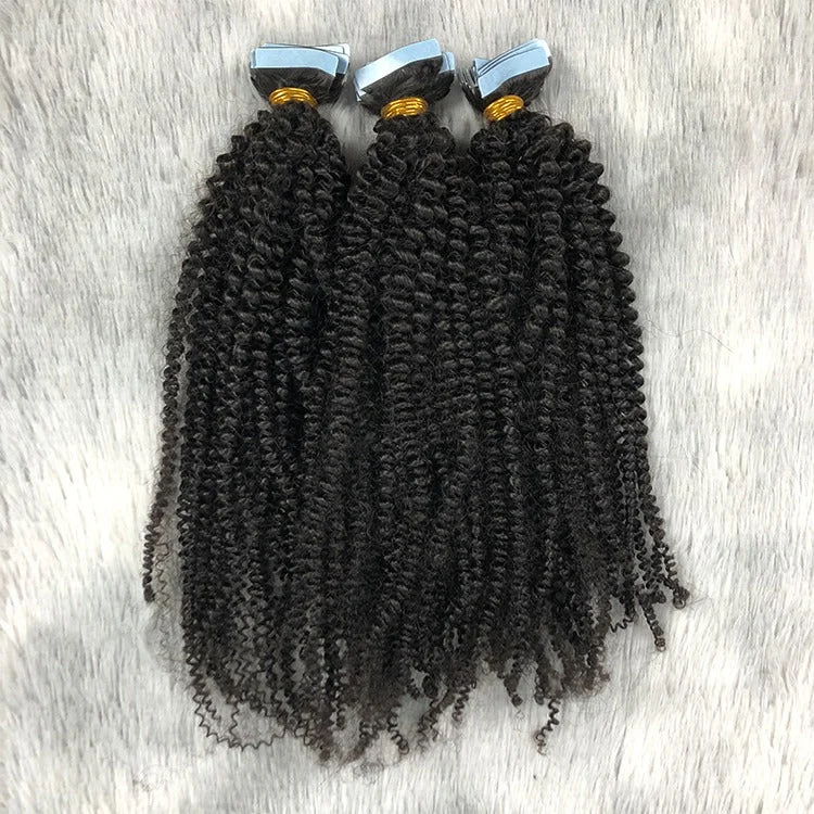 Afro Kinky Curly (4A) Tape-in Hair Extensions