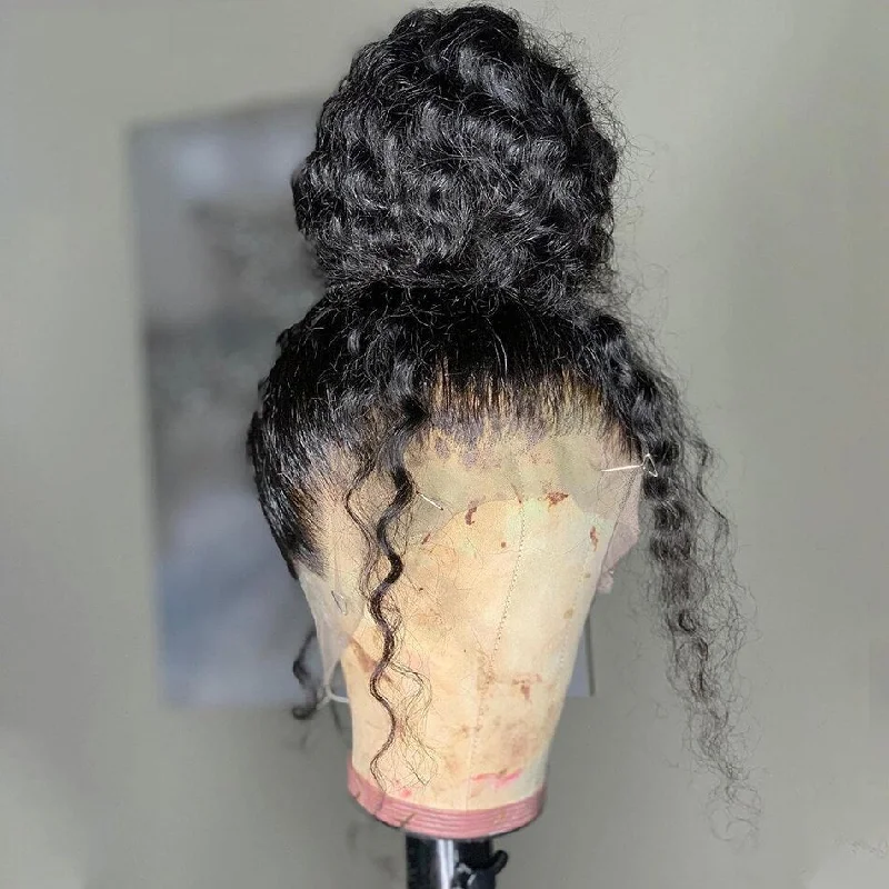 Amber | PREPLUCKED VIRGIN HUMAN HAIR 360 LACE WIG | Deep Wave