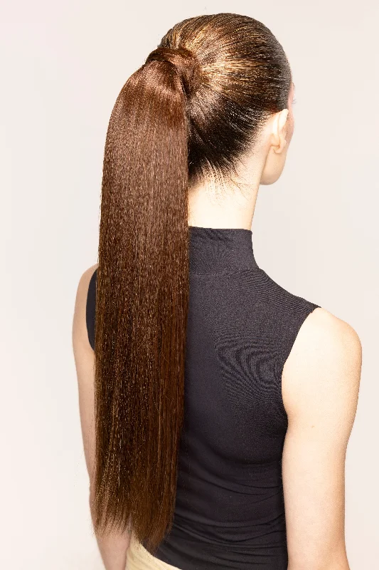 BELLAMI x Andrew Fitzsimons 20"" The Ponytail 100g Chocolate Brown (4)