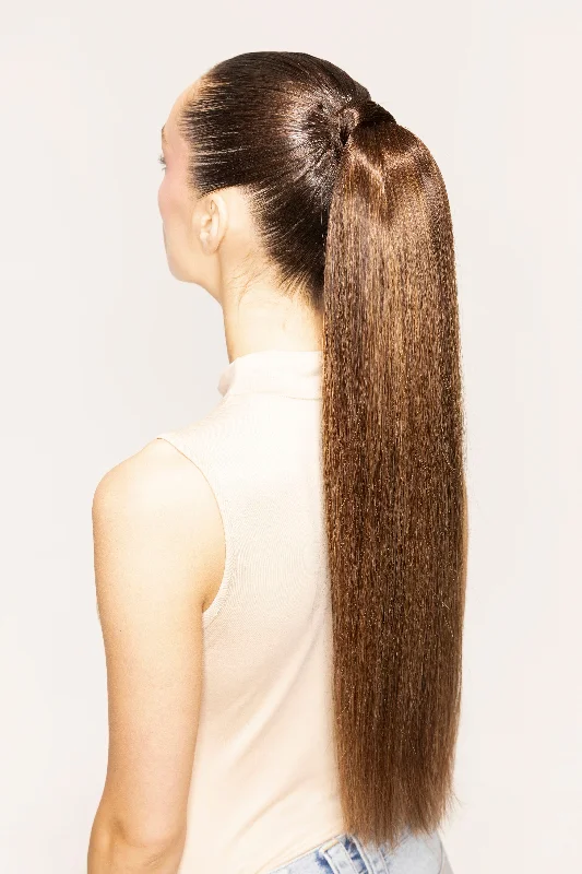 BELLAMI x Andrew Fitzsimons 24"" The Ponytail 120g Dark Honey Cocoa Highlight