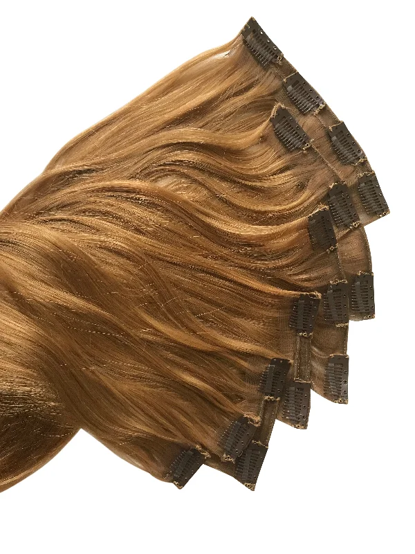 Ash Blonde Pure Raw Virgin Indian Human Hair Clip-Ins