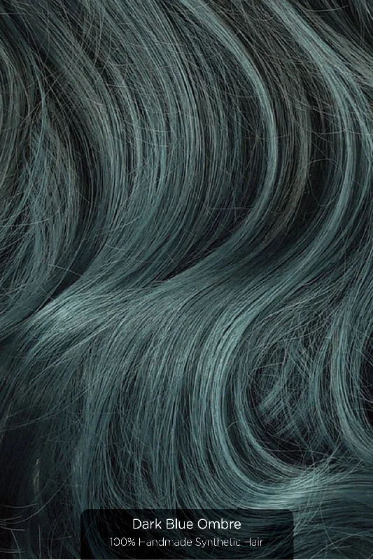 Blue Tone Ombre Halo Extensions