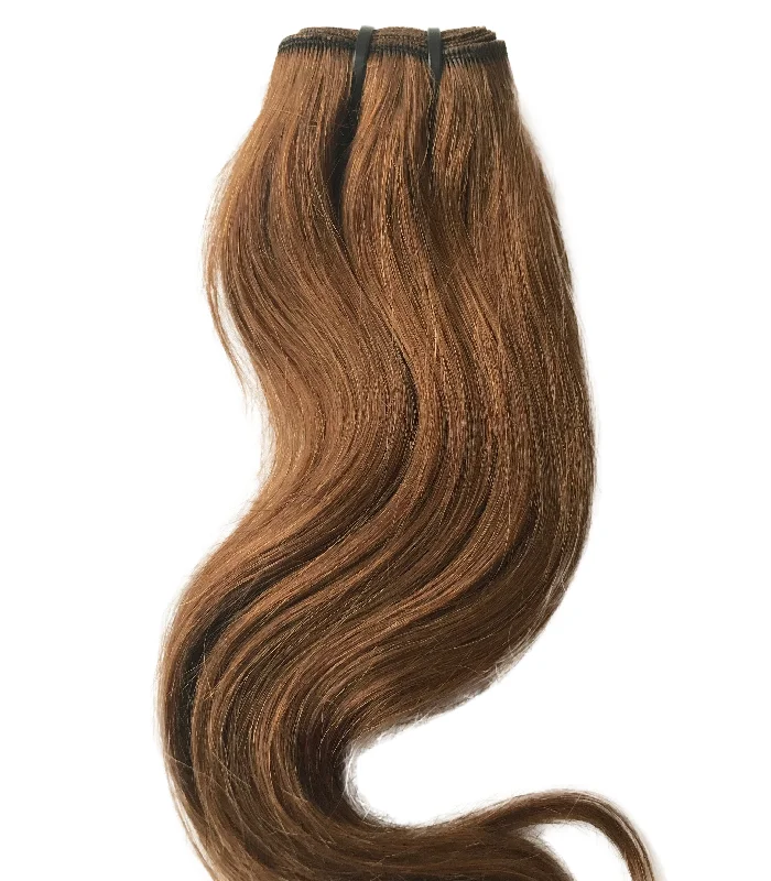 Brown Natural Hair Weft Color #6