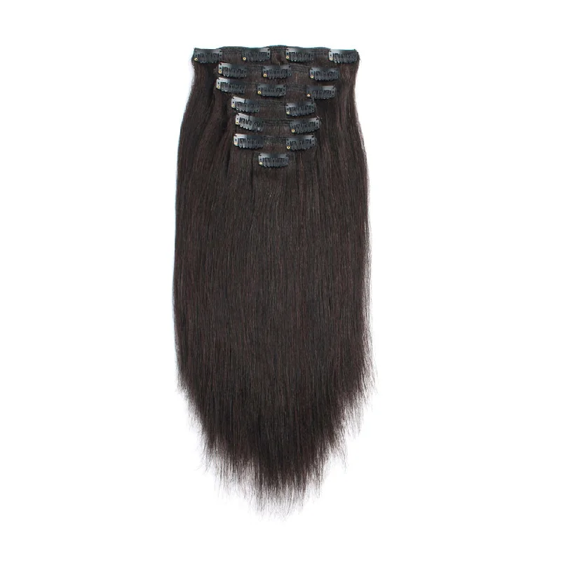 Clip in Hair Extension Yaki Straight