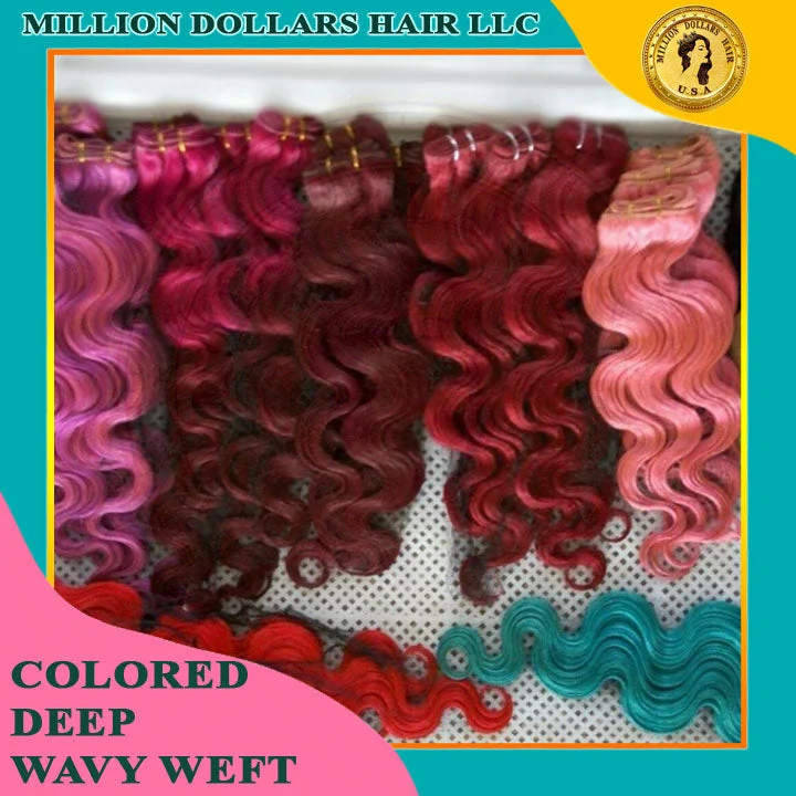 Colored Hair Weft