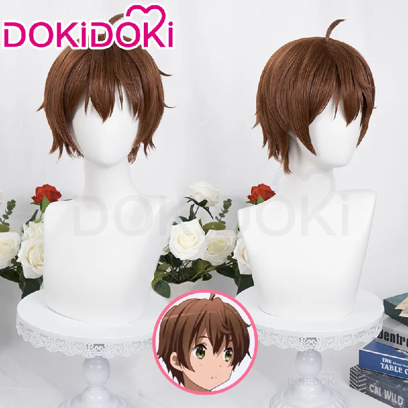 【Ready For Ship】DokiDoki Anime Love, Chunibyo & Other Delusions Cosplay Togashi Yuuta Wig Short Straight Brown Hair