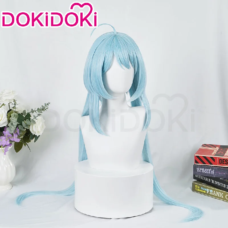 DokiDoki Game Honkai Impact 3 Cosplay Griseo Wig Long Straight Blue Hair