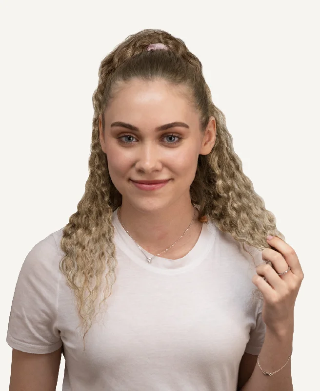 curly ponytail - #10 ash blonde.