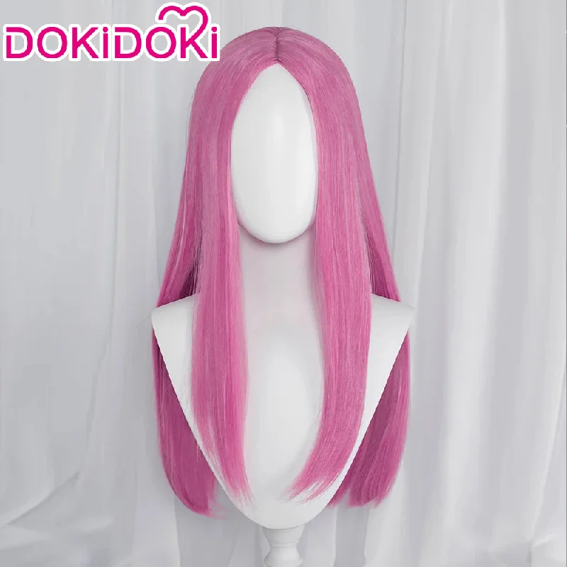 【Ready For Ship】DokiDoki Anime Cosplay  Wig Long Straight Pink Hair