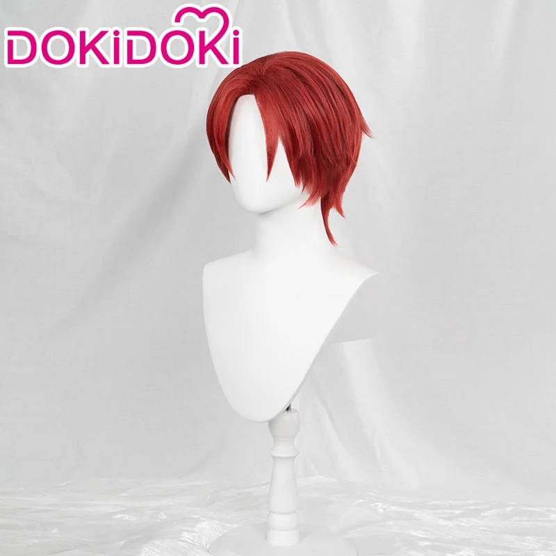 【Ready For Ship】DokiDoki Anime  Cosplay Wig Men Red Short Wig