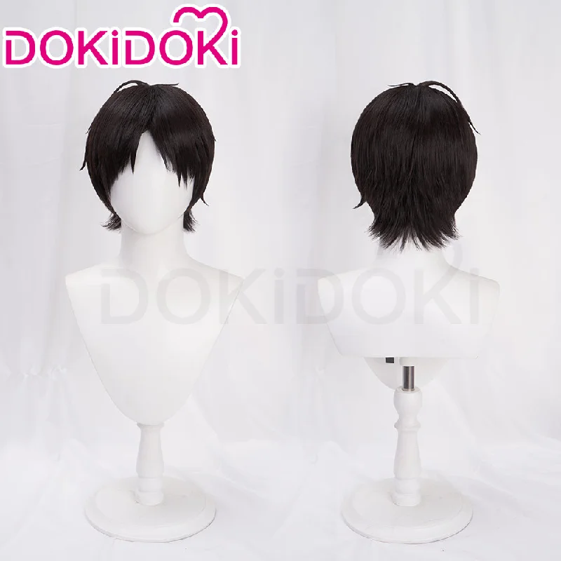 【Ready For Ship】DokiDoki Anime Cosplay Wig Short Straight Black Hair