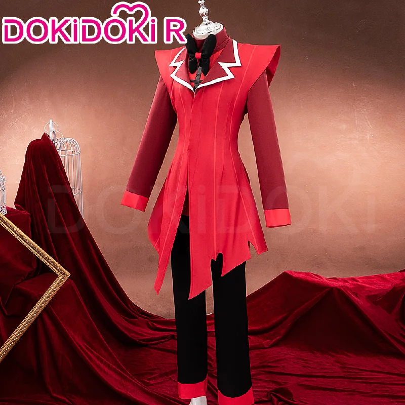 【S/M/L Ready For Ship】【Size S-2XL】DokiDoki-R Anime Hell Hotel Cosplay Alastorr Cosplay Red Costume Suit