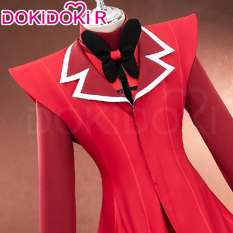 【S/M/L Ready For Ship】【Size S-2XL】DokiDoki-R Anime Hell Hotel Cosplay Alastorr Cosplay Red Costume Suit