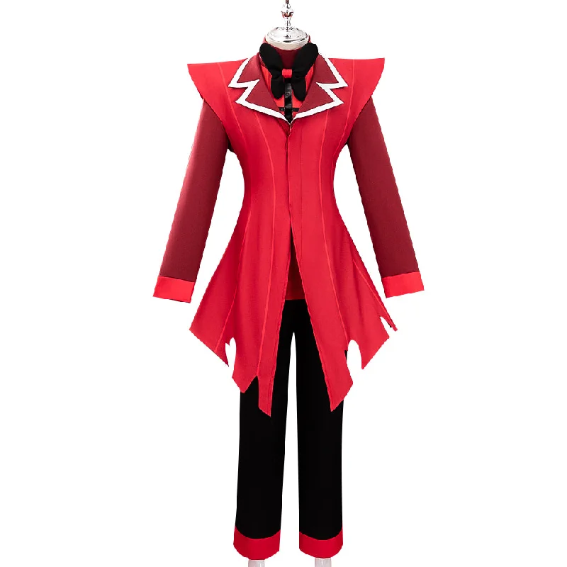 【S/M/L Ready For Ship】【Size S-2XL】DokiDoki-R Anime Hell Hotel Cosplay Alastorr Cosplay Red Costume Suit